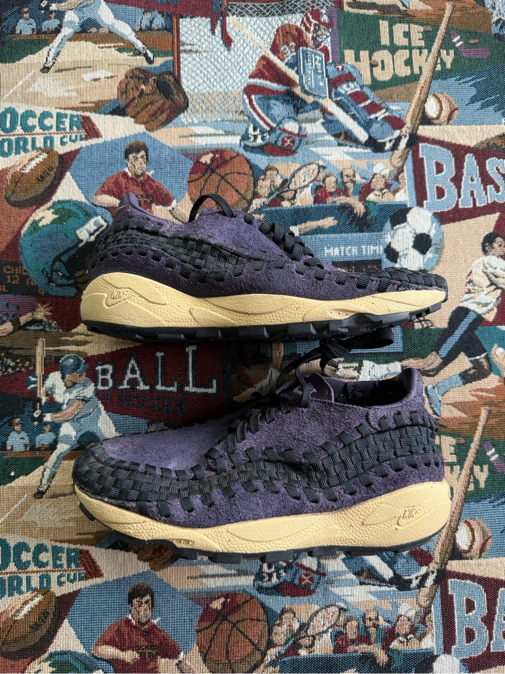 Nike Air Footscape Woven Womens Shoes Purple Size 8.5 FZ2615-500
